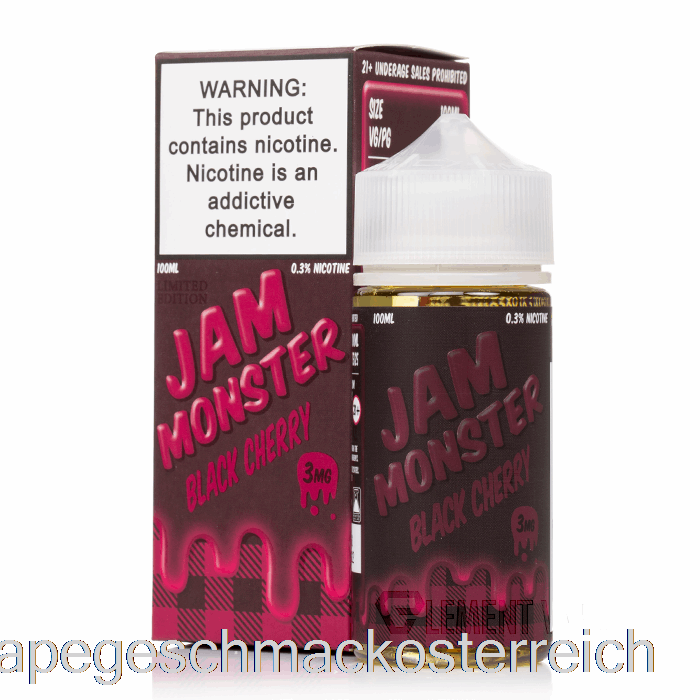 Black Cherry - Jam Monster - 100ml 6mg Vape-Geschmack